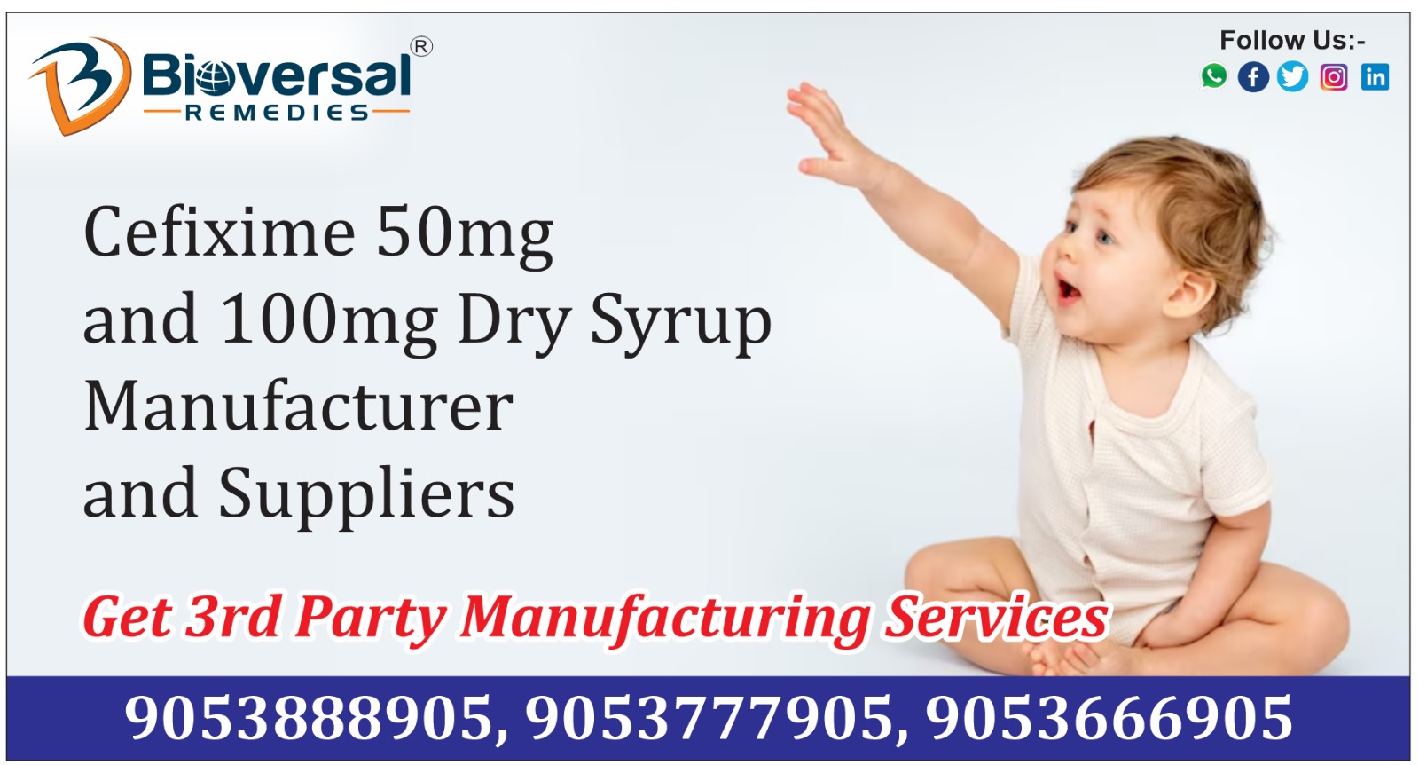 Cefixime 50mg and 100mg Dry Syrup Manufacturer and Suppliers